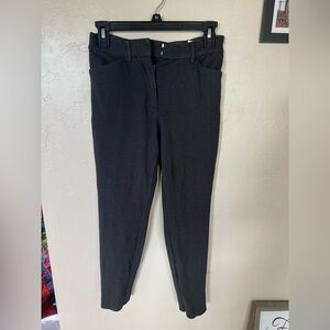 Women's Express High Rise Skinny Pants Slacks Size 4 grey